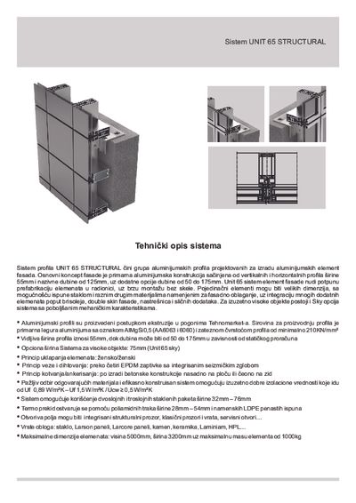 Strukturalni Unit 65 brošura