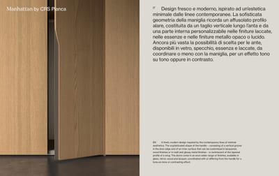 Pianca Manhattan wardrobes technical file
