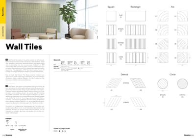 Flexxica Acoustic Wall Tiles catalog card