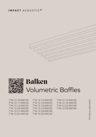 BALKEN Viseći akustični baffle paneli