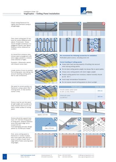 VoglToptec – Ceiling Panel Installation