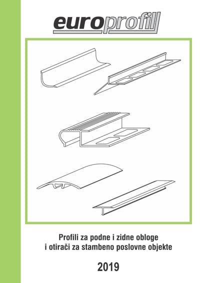 Profili za podne i zidne obloge i otirači 2019