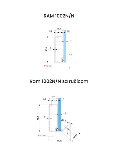 RAM 1002N-N tehnički crtež
