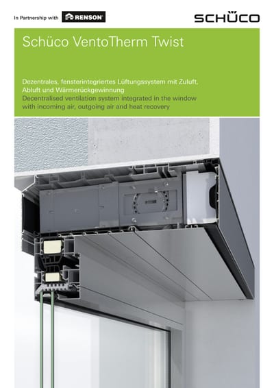Schüco Ventilation System VentoTherm Twist - Decentralizovani sistem ventilacije