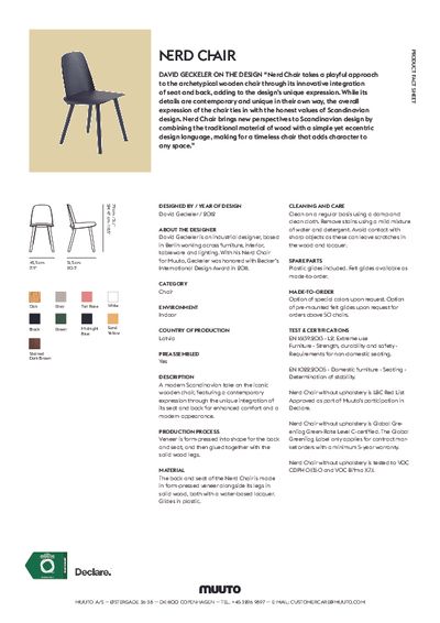 Muuto Nerd stolica