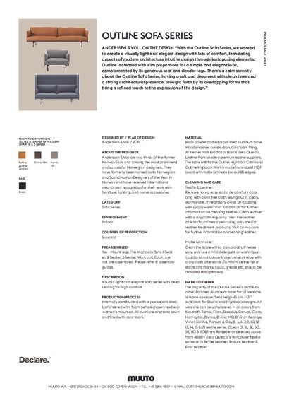 Muuto Outline sofa