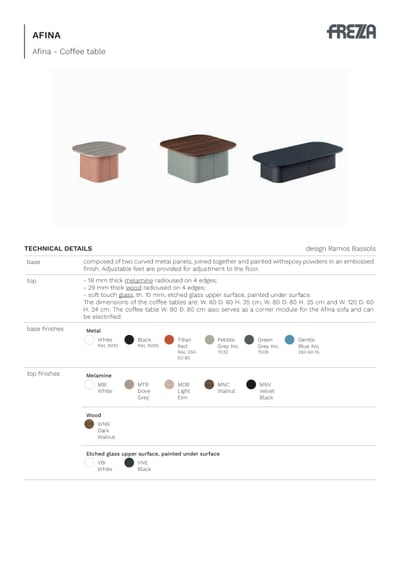 Afina coffee table