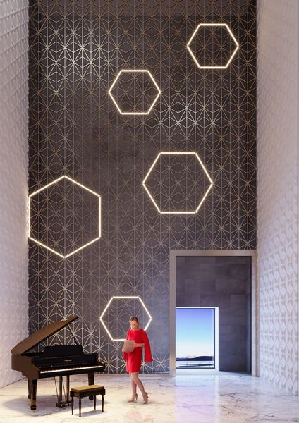 Hexagon LED visilica - Plafonska rasveta - 16086