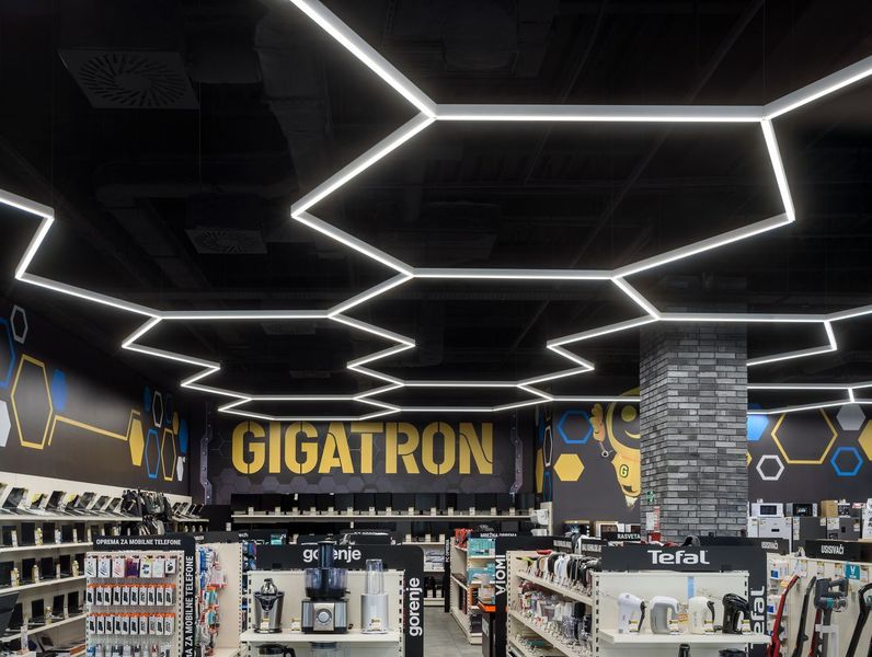 Hexagon LED visilica - Plafonska rasveta - 16089