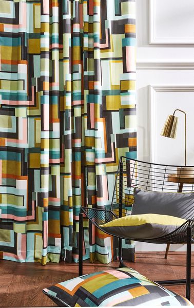 PT mebl štof sa geometrijskim šarama - Mebl štof - 17287