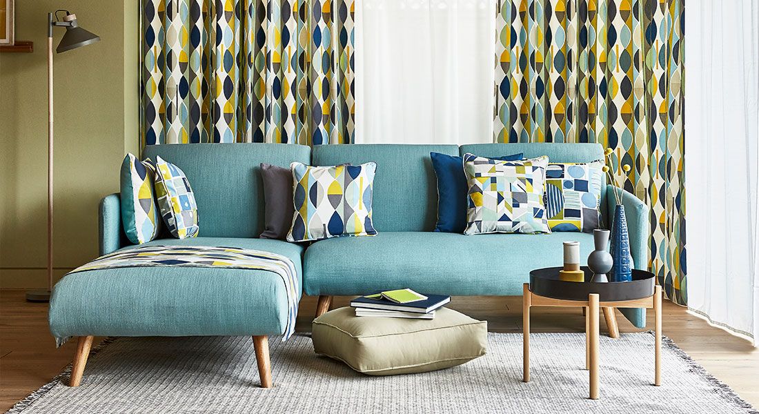 PT mebl štof sa geometrijskim šarama - Mebl štof - 17282