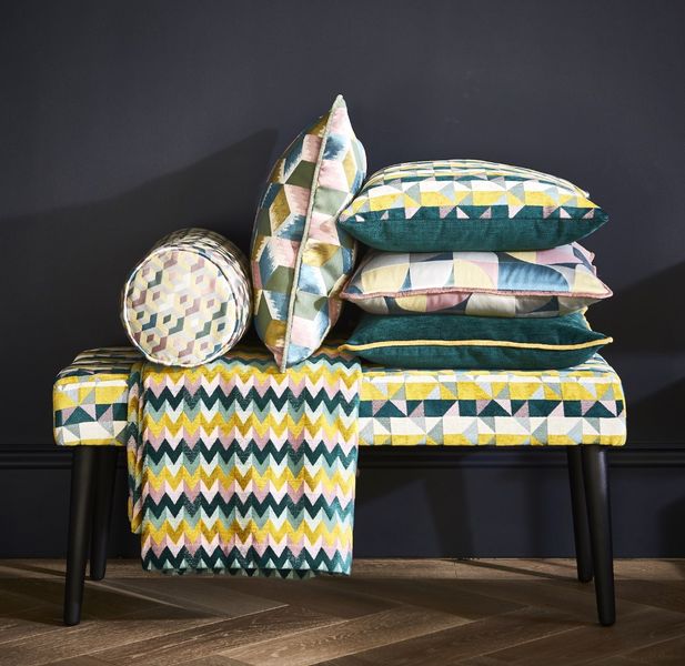 PT mebl štof sa geometrijskim šarama - Mebl štof - 17281