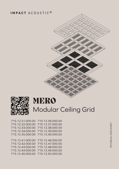 MERO Modularni akustični plafonski sistem