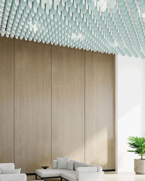 FLOCK LIGHT Akustični plafonski sistem po meri sa integrisanim osvetljenjem - Plafonska rasveta - 18220