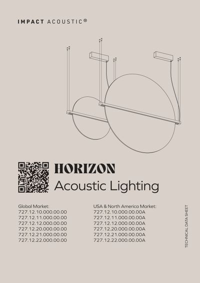 HORIZON Akustična visilica