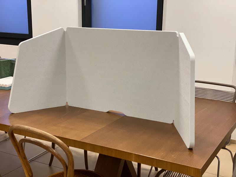 SHELTER Samostojeća akustična pregrada za radni sto - Akustični paneli - 18261