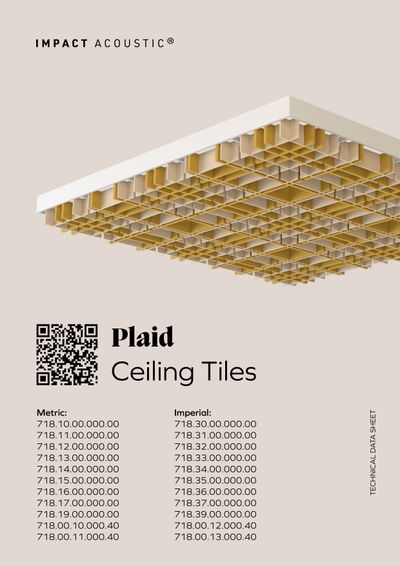 PLAID Plafonski akustični panel