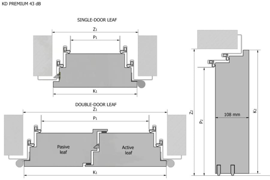 Deržič KD Premium protivpožarna vrata - Prozori i vrata - 18811