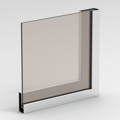 RAM 1002 D – aluminijumski profil za izradu staklenih frontova - Nameštaj - Dodaci - EURO-PROFIL