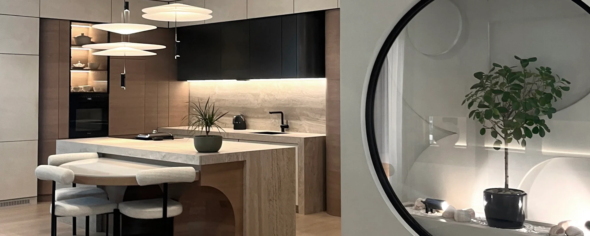 Dom obasjan skulpturalnom formom