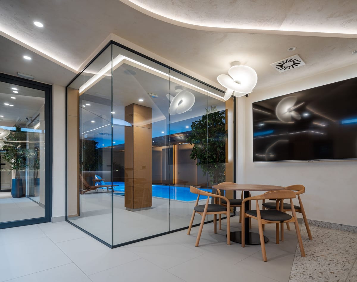 Enterijer SPA zone u okviru stambene zgrade u Zemunu - Wellness, fitness i spa - 10026